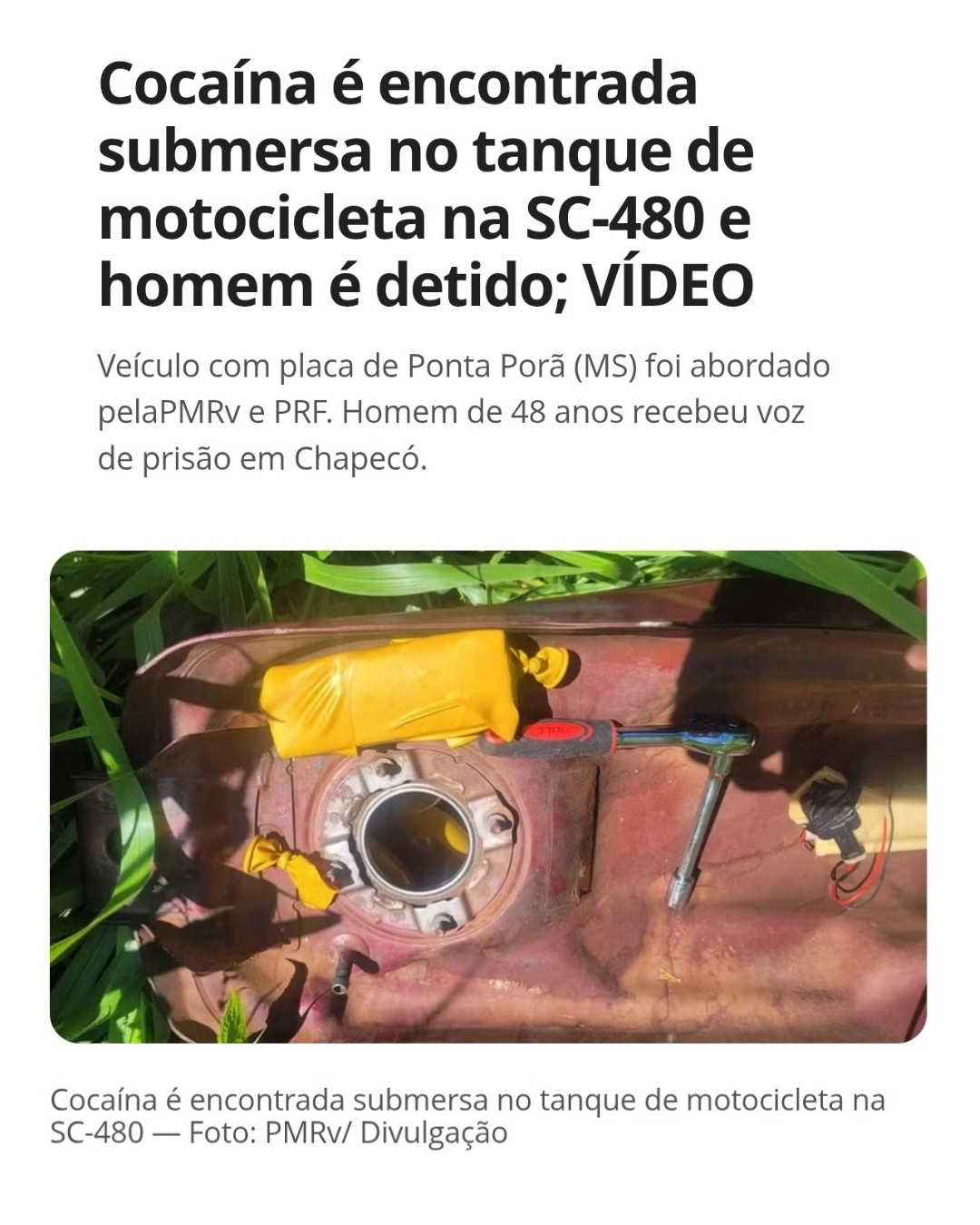 Mais de 5 kg de cocaína foram encontrados dentro d..